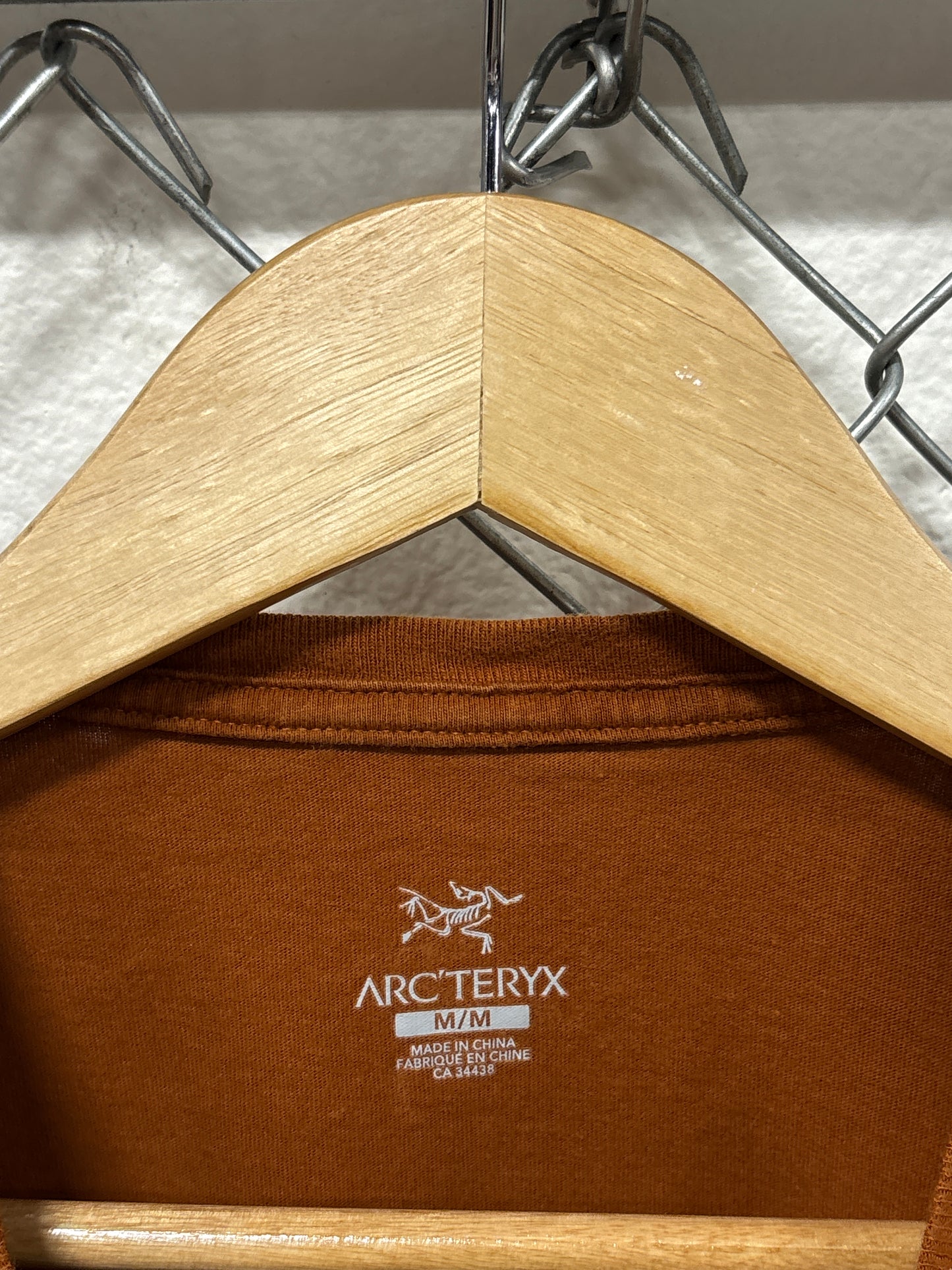 Arc'Teryx Burnt Orange Forest Logo Graphic Tee Size Medium