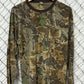Vintage Woodland Camo Long Sleeve Shirt Size Large