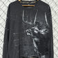 Vintage Y2K Elk Big Print Long Sleeve Shirt Size XL