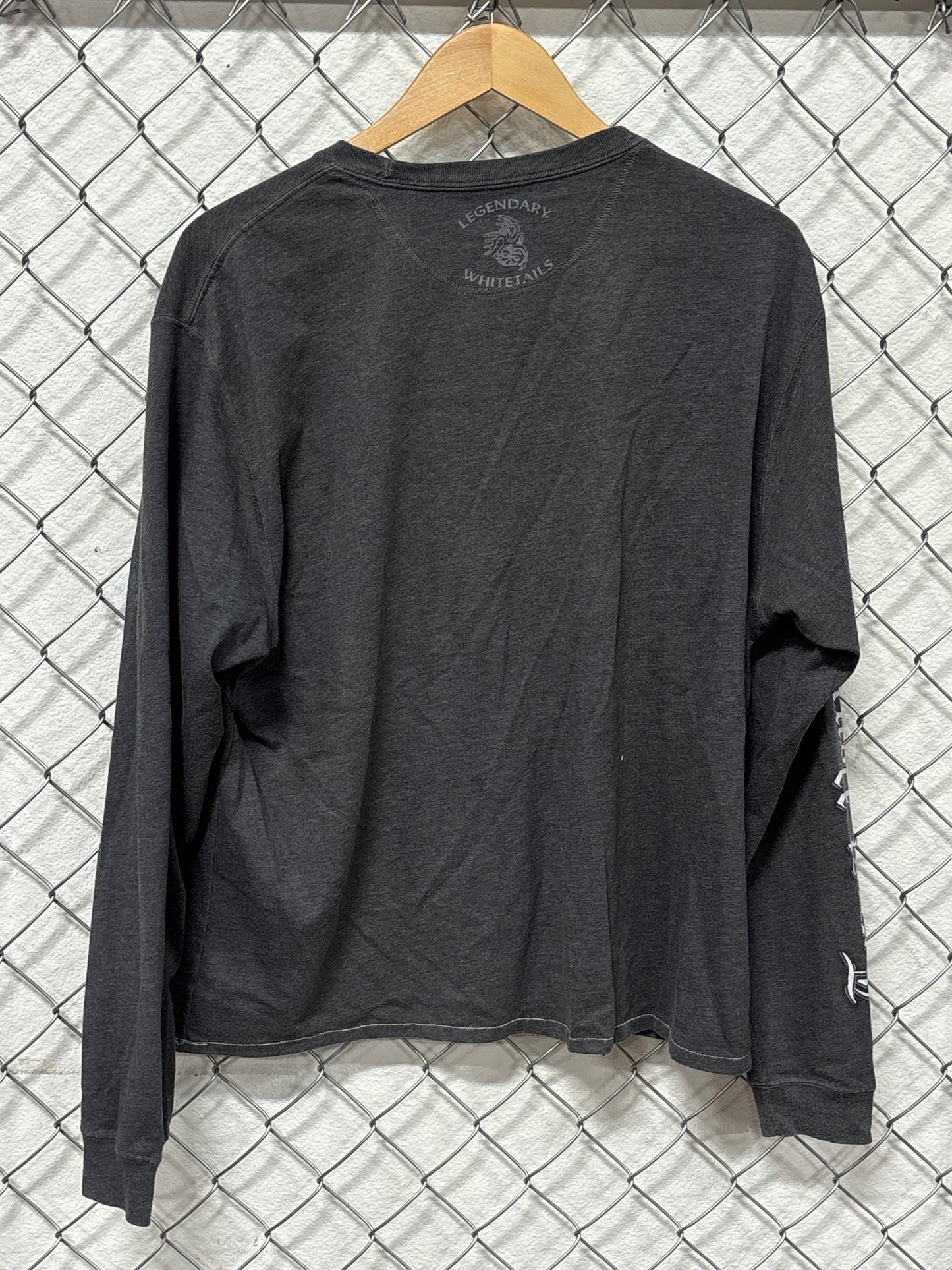 Vintage Y2K Elk Big Print Long Sleeve Shirt Size XL