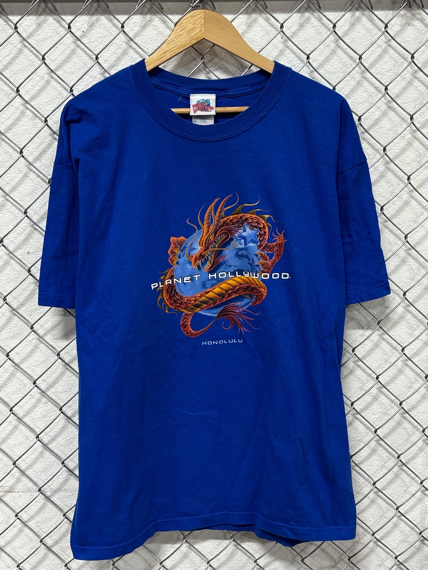 Vintage  Y2K Planet Hollywood Honolulu Dragon Tee Size XL