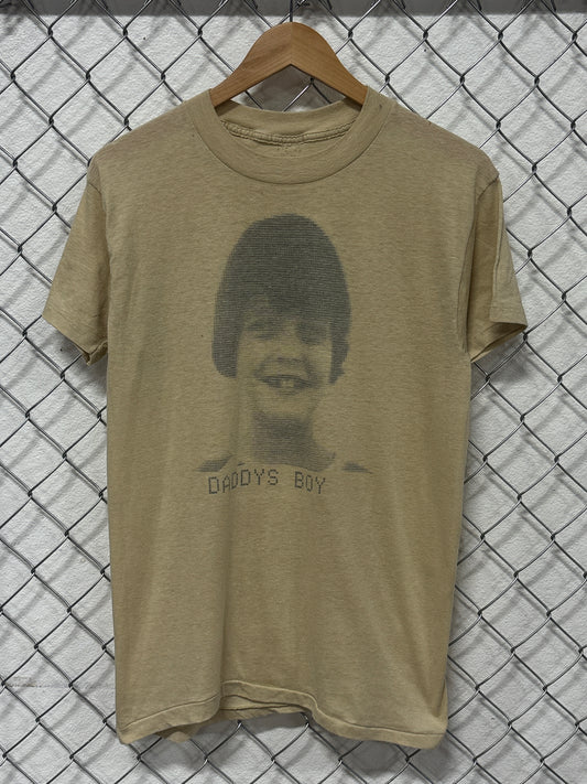 Vintage 80's Daddys Boy Graphic Tee Size Large