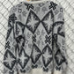 Vintage 90's New Era Geometric Knit Sweater Size Large