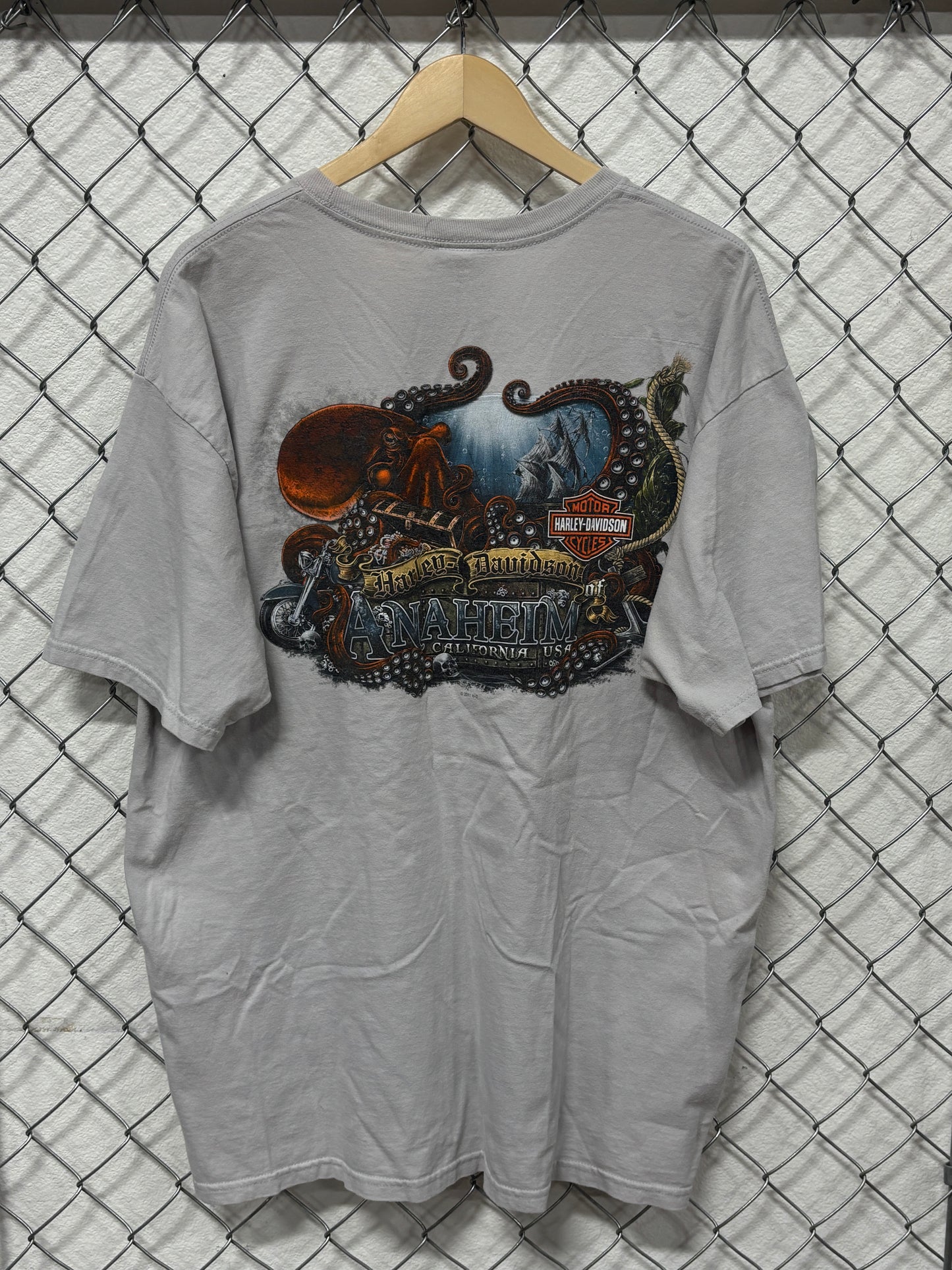 Harley Davidson Anaheim California Biker Graphic Tee Size XL