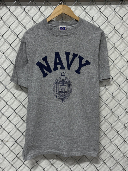 Vintage 90's US Navy Military Crest Graphic Tee Size Large