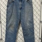 Vintage Carhartt Flannel Lined Denim Carpenter Jeans Size 34x31