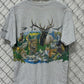 Vintage 90's Mountain Nature Double Sided Graphic Tee Size Large