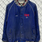 Vintage 1988 CNFR Aztec Stripe Rodeo Faded Blue Jacket Size Large