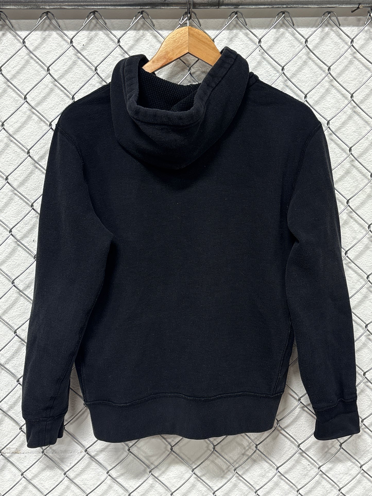 Polo Ralph Lauren Black Zip Up Classic Logo Hoodie Size Medium