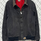 Vintage Carhartt Santa Fe Faded Distressed Black Zip Up Jacket Size Large Tall