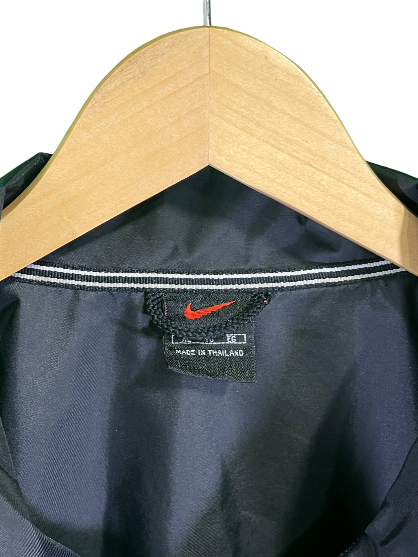 Vintage 90's Nike Black Red Zip Up Windbreaker Size XL