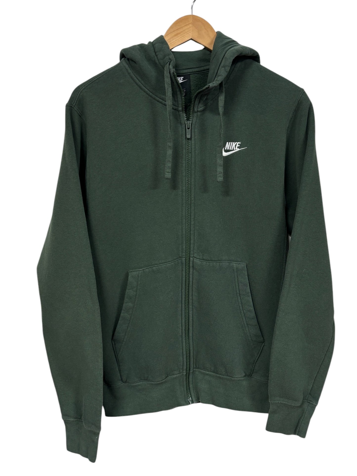 Nike Futura Logo Green Zip Up Hoodie Size XS