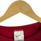 Vintage 90's Nike Small Swoosh Red Crewneck Sweater Size XL