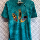 Vintage 90's Native American Moccasin Art Graphic Tee Size Medium