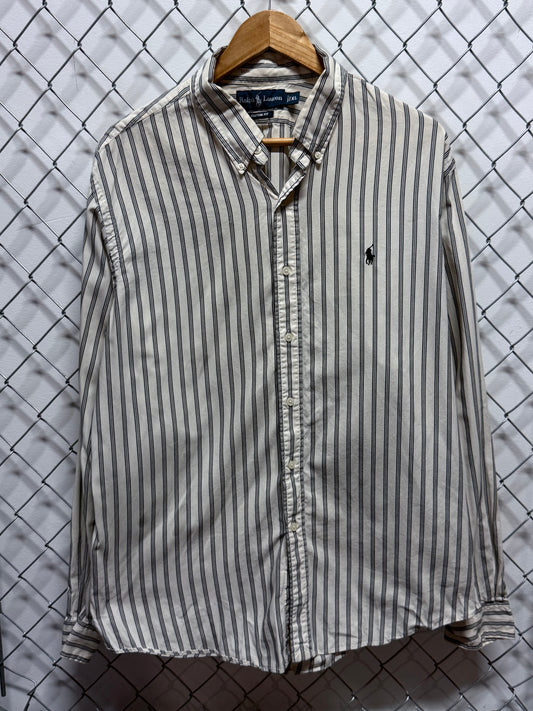 Vintage Polo Ralph Lauren Striped Oxford Collar Shirt Size XL