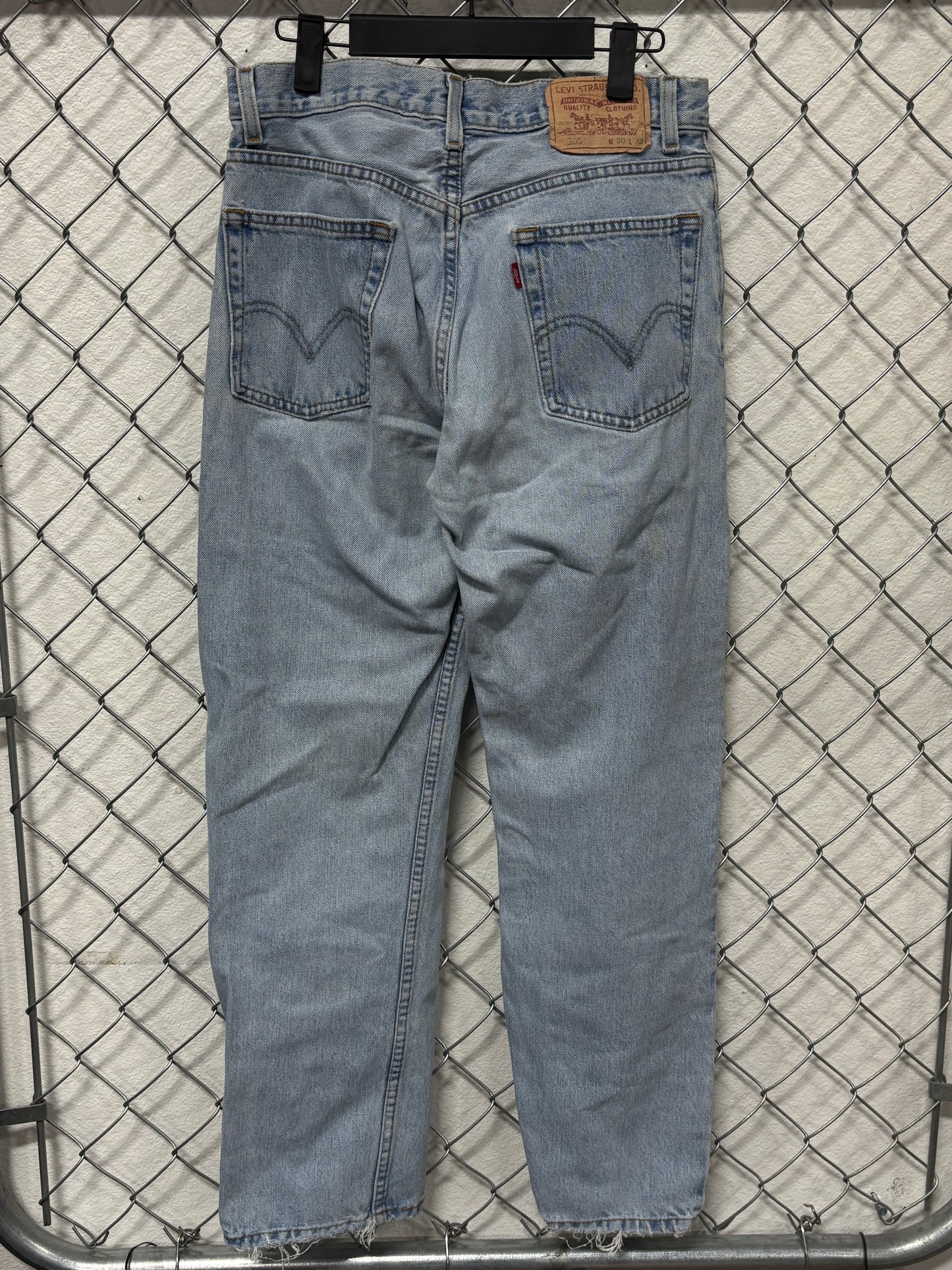 Vintage Y2K Levi's 505 Light Wash Denim Jeans Size 30x30