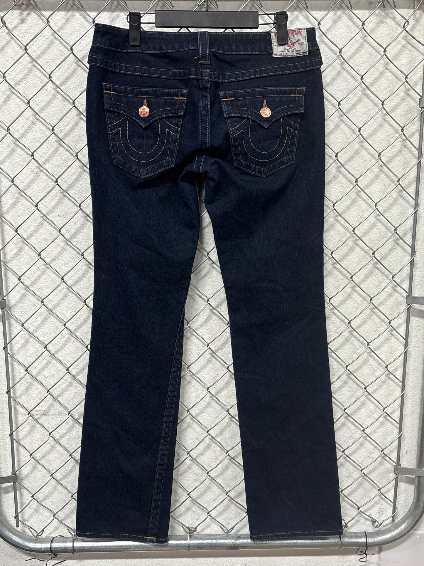 Vintage Y2K True Religion Women's Billy Dark Wash Jeans Size 29x32