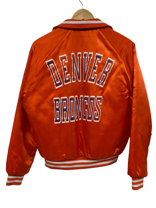 Vintage 80's Chalk Line Denver Broncos Satin Button Up Jacket Size Small