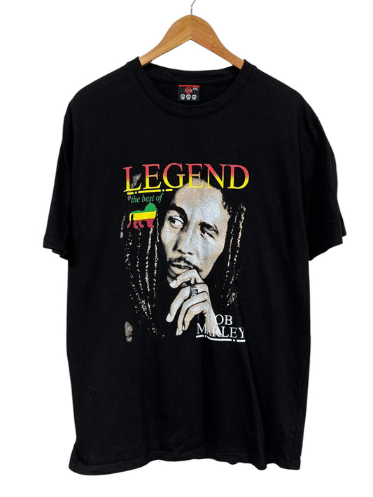 Vintage 00's Bob Marley Legend Portrait Graphic Tee Size XXL