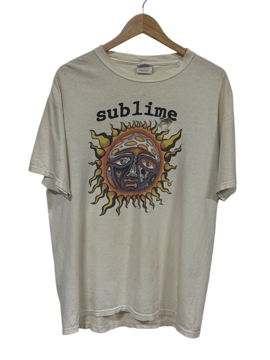 Vintage Sublime Sun Thrashed Skunk Record Band Tee Size Large