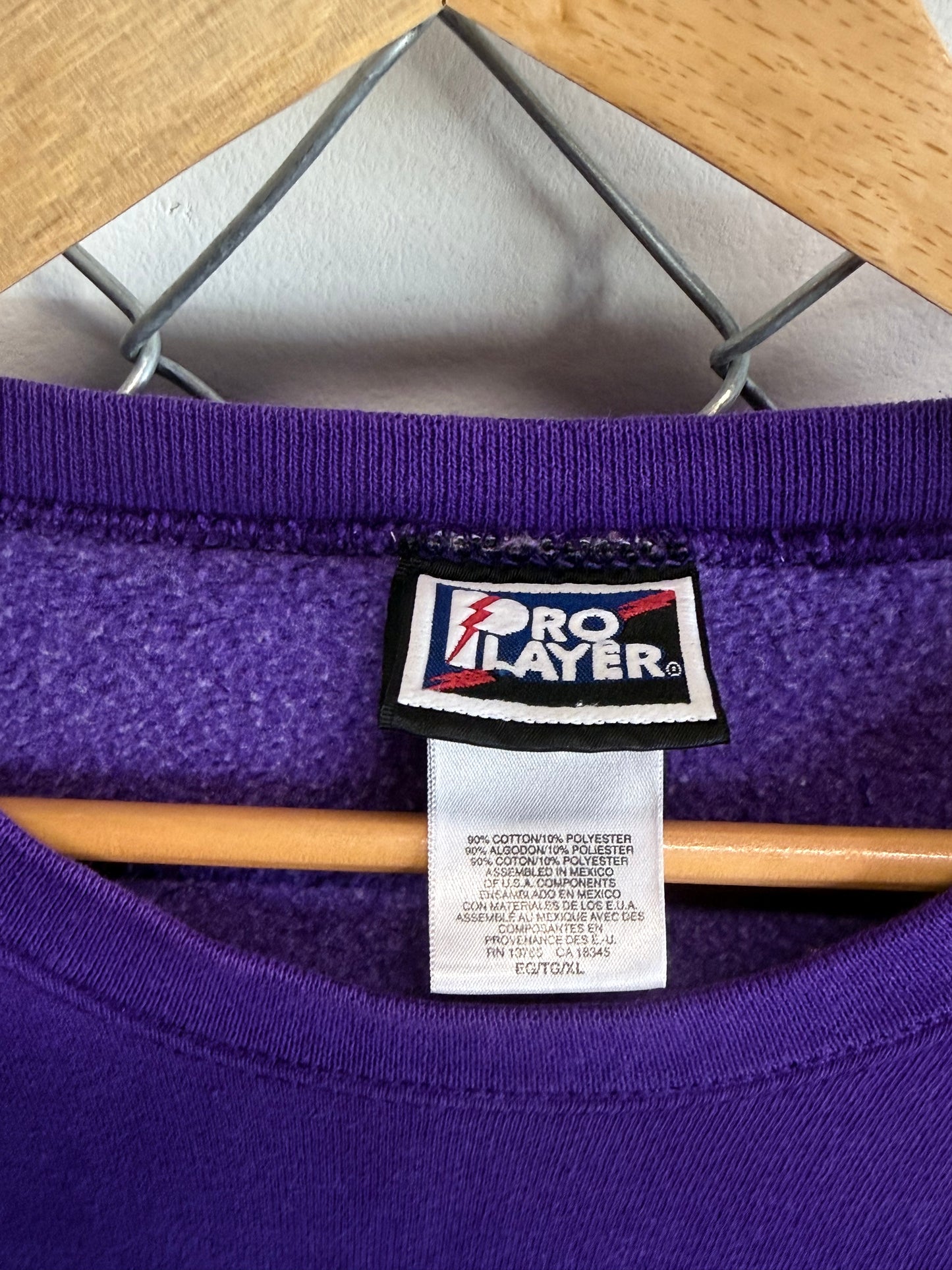Vintage Y2K Minnesota Vikings Pro Player NFL Logo Sweater Size XL