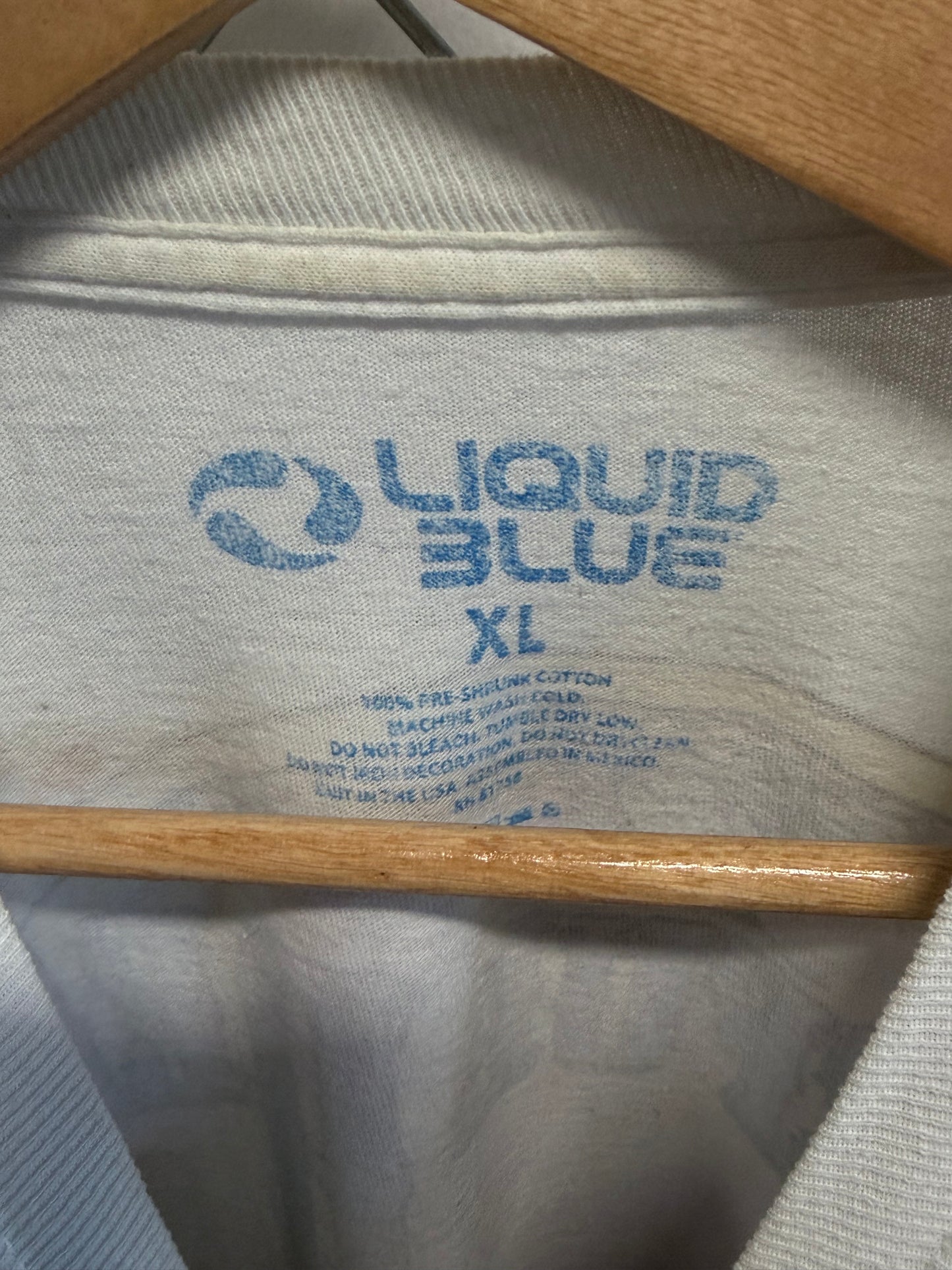 Vintage Y2K Liquid Blue Grateful Dead Tie Dye Long Sleeve Shirt Size XL