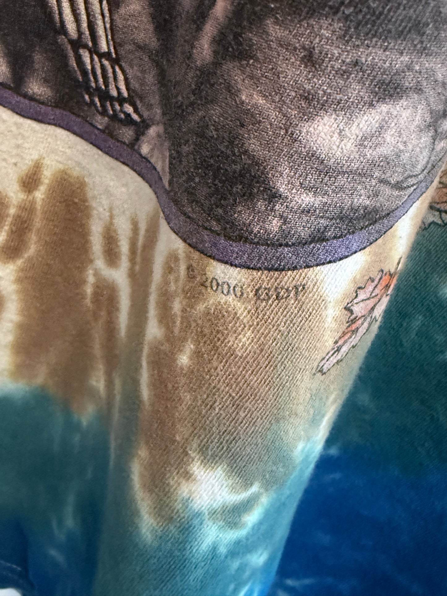 Vintage Y2K Liquid Blue Grateful Dead Tie Dye Long Sleeve Shirt Size XL