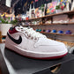 Jordan 1 Low 'White University Red Black' Size 9