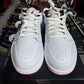 Jordan 1 Low 'White University Red Black' Size 9