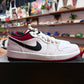 Jordan 1 Low 'White University Red Black' Size 9