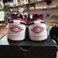 Jordan 1 Low 'White University Red Black' Size 9