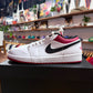 Jordan 1 Low 'White University Red Black' Size 9