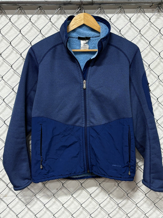 Vintage Patagonia Women's Blue Full Zip Fleece Lined Jacket Size Medium