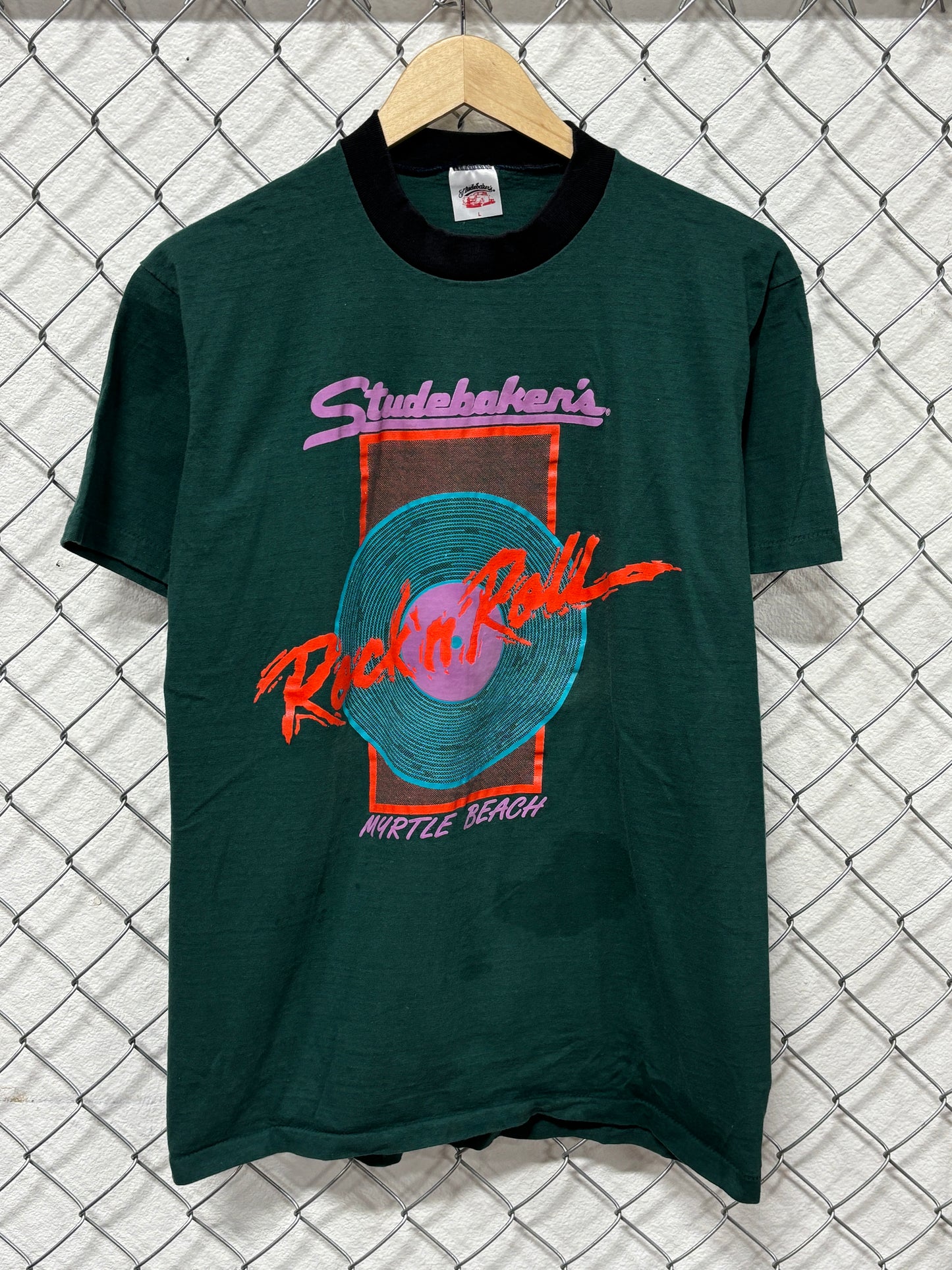 Vintage 80's Studebakers Rock n Roll Graphic Tee Size Large