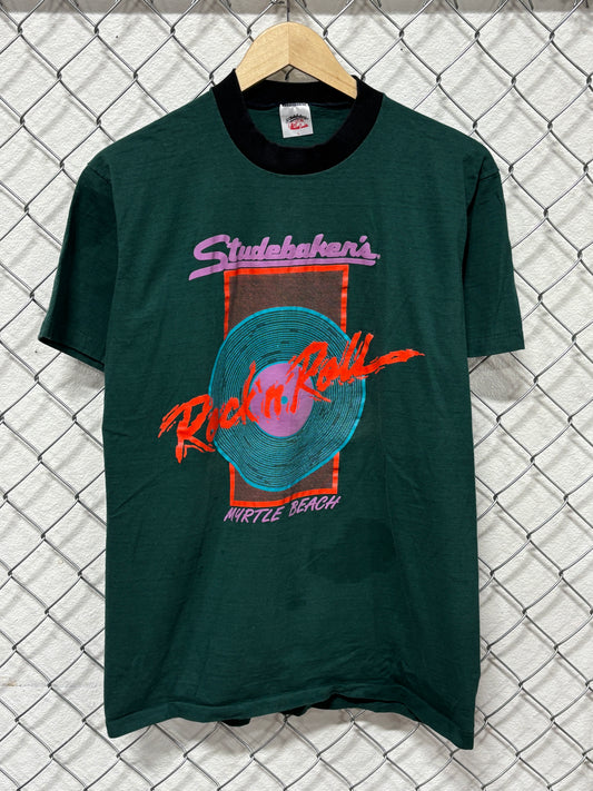 Vintage 80's Studebakers Rock n Roll Graphic Tee Size Large