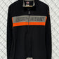 Harley Davidson Motorcycles Black Zip Up Fleece Sweater Size Medium