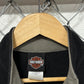 Harley Davidson Motorcycles Black Zip Up Fleece Sweater Size Medium