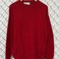 Vintage 90's Bill Blass Men's Red Knit Sweater Size Medium
