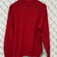 Vintage 90's Bill Blass Men's Red Knit Sweater Size Medium