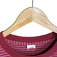 Vintage 90's Fruit of the Loom Light Red Grunge Style Striped Tee Size XL