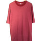 Vintage 90's Fruit of the Loom Light Red Grunge Style Striped Tee Size XL
