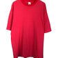 Vintage 90's Fruit of the Loom Red Striped Grunge Style Tee Size XL