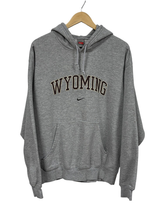 Vintage 00's Nike Wyoming Center Swoosh Hoodie Size Large