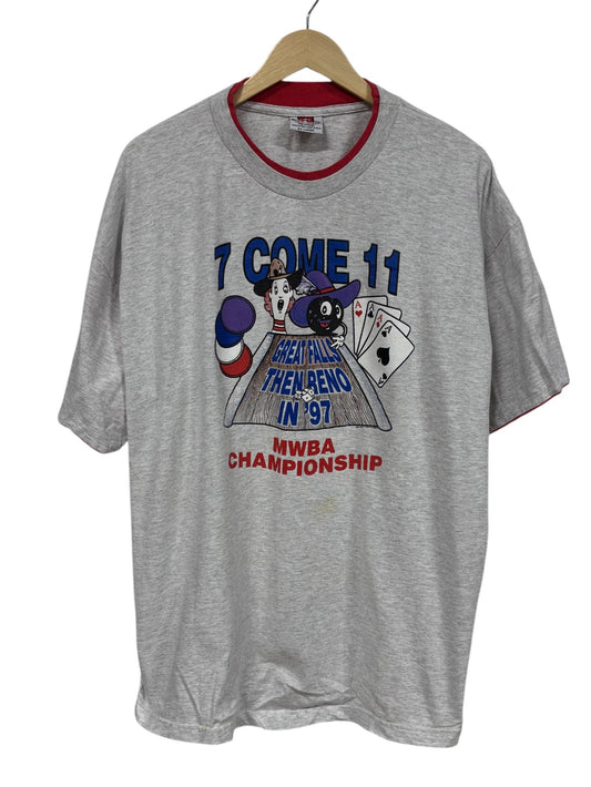 Vintage 1997 MWBA Bowling Championship Graphic Tee Size XXL