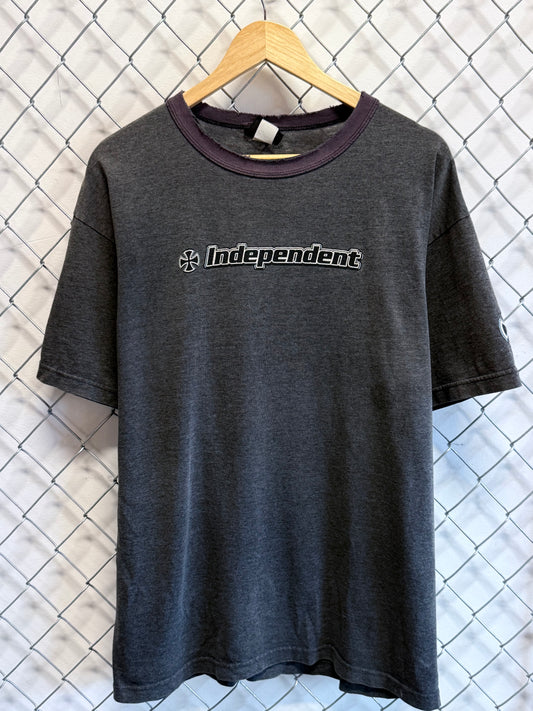 Vintage Y2K Independent Skate Company Logo Graphic Tee Size Large