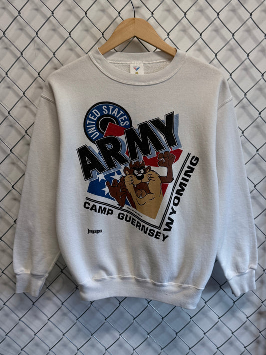 Vintage 1991 Wyoming Wrestling Camp Looney Tunes Sweater Size Medium