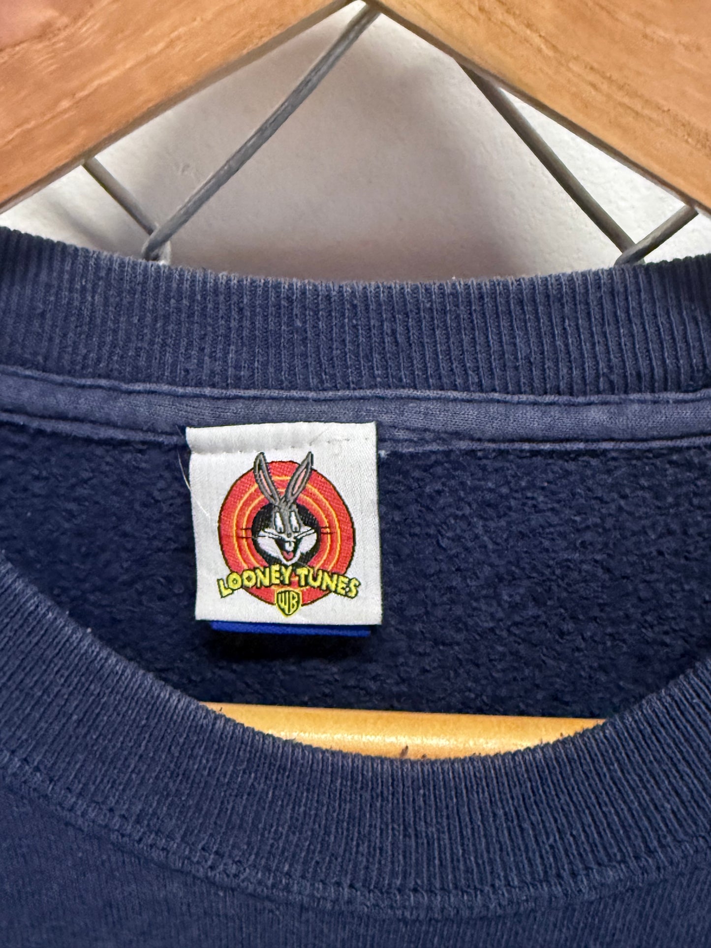 Vintage 1998 Looney Tunes Tweety Bird Ski Cartoon Sweater Size Small