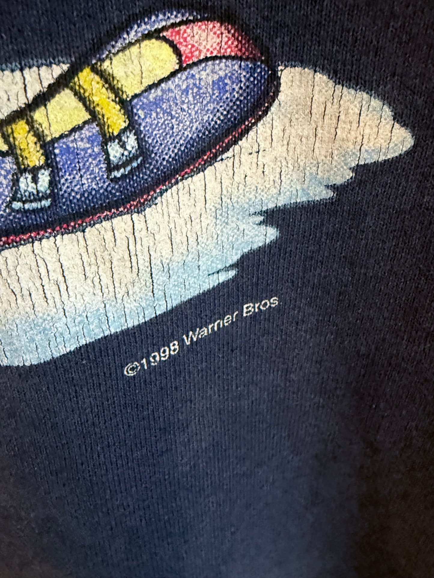 Vintage 1998 Looney Tunes Tweety Bird Ski Cartoon Sweater Size Small