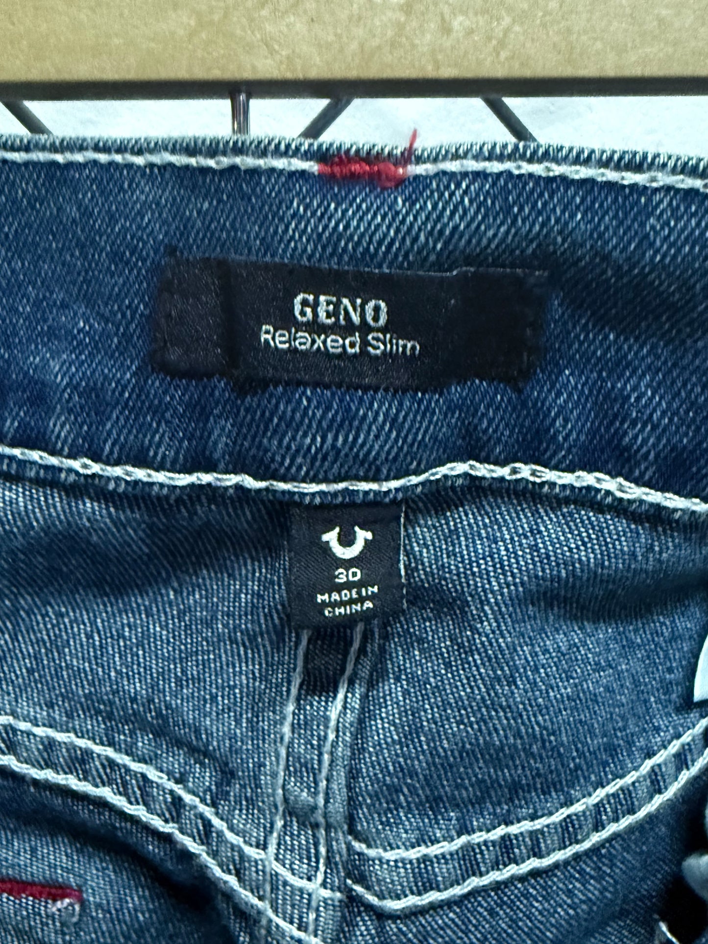 True Religion Geno Relaxed Slim Denim Jeans Size 30x31