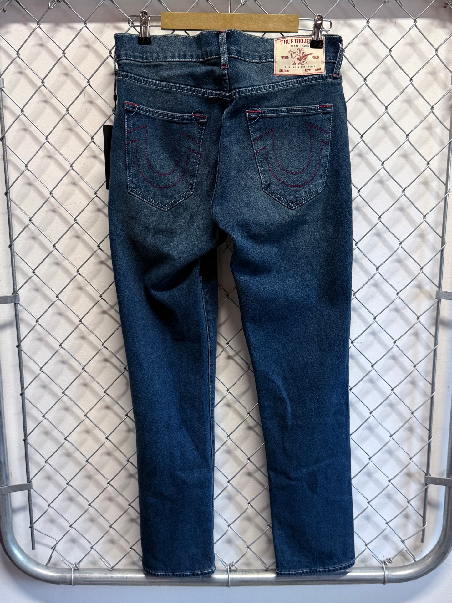 True Religion Geno Relaxed Slim Denim Jeans Size 30x31